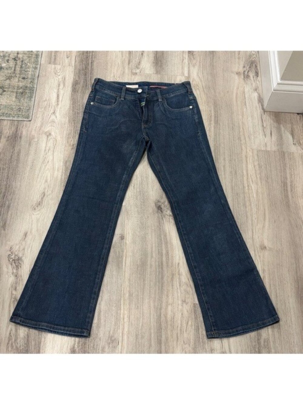 Pilcro The Deminlune  Dark Blue Flare boot cut  Jeans size 27p new